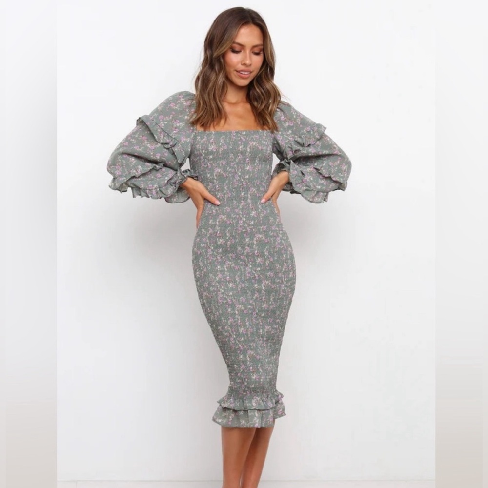 Leia Dress in Sage